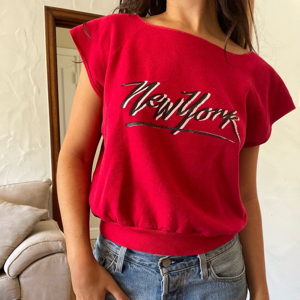 Vintage New York cutoff sweatshirt